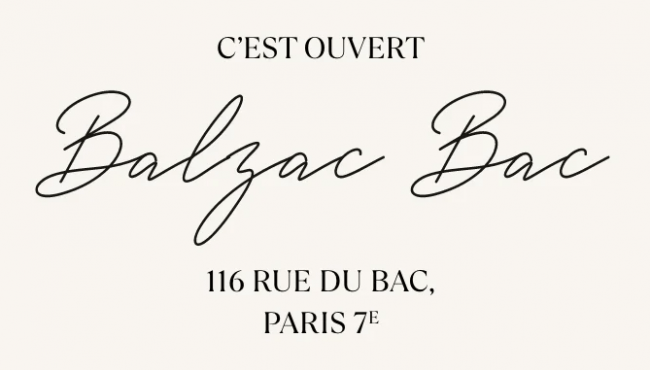 Balzac opens Rue Du Bac