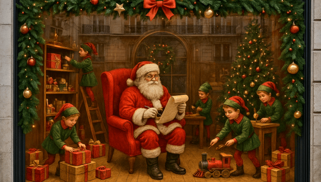 Vitrines de Noël 2025